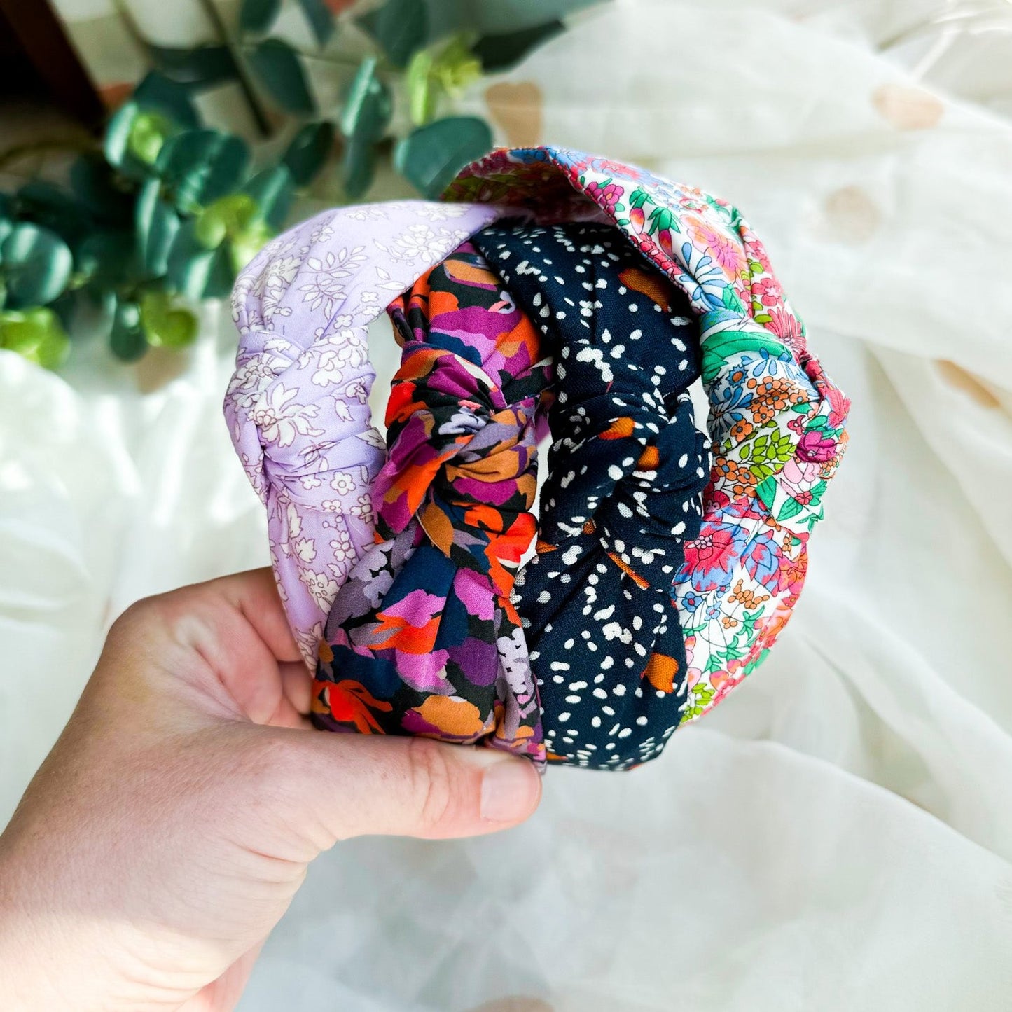 Camo Flower Liberty of London Print Knot Headband