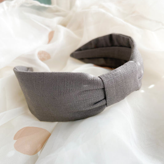 Charcoal Grey Turban Headband