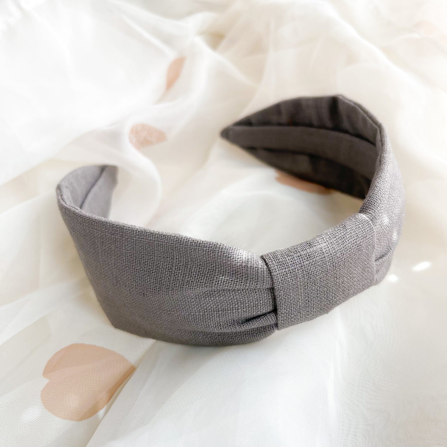 Charcoal Grey Turban Headband