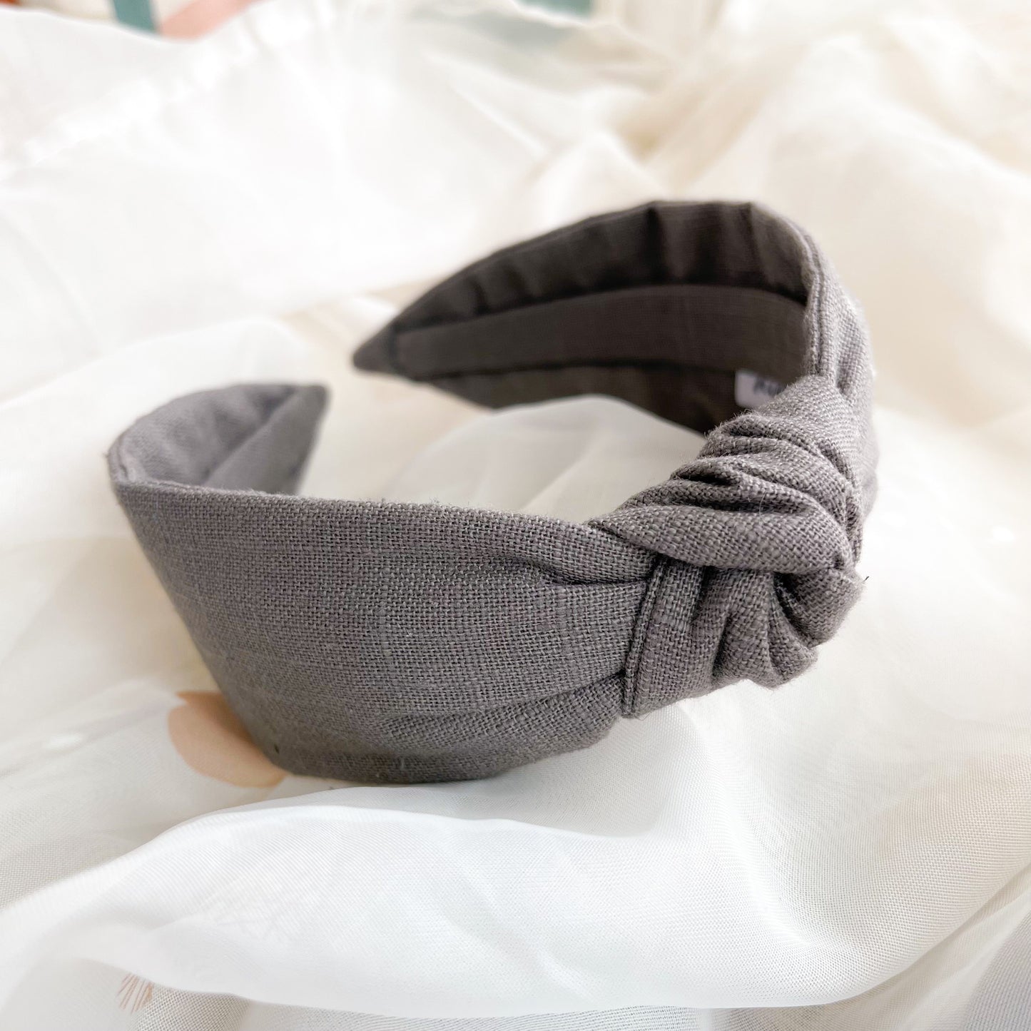 Charcoal Grey Knot Headband