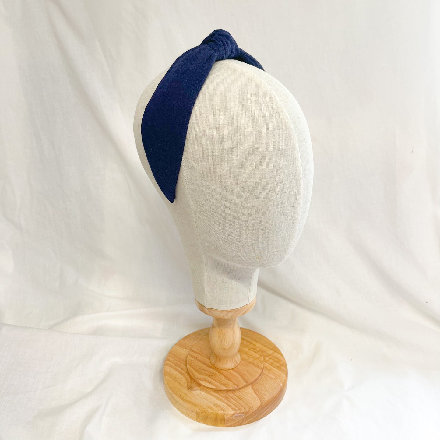 Plain Navy Knot Headband