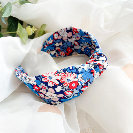 Carnaby Collection Floral Print Knot Headband