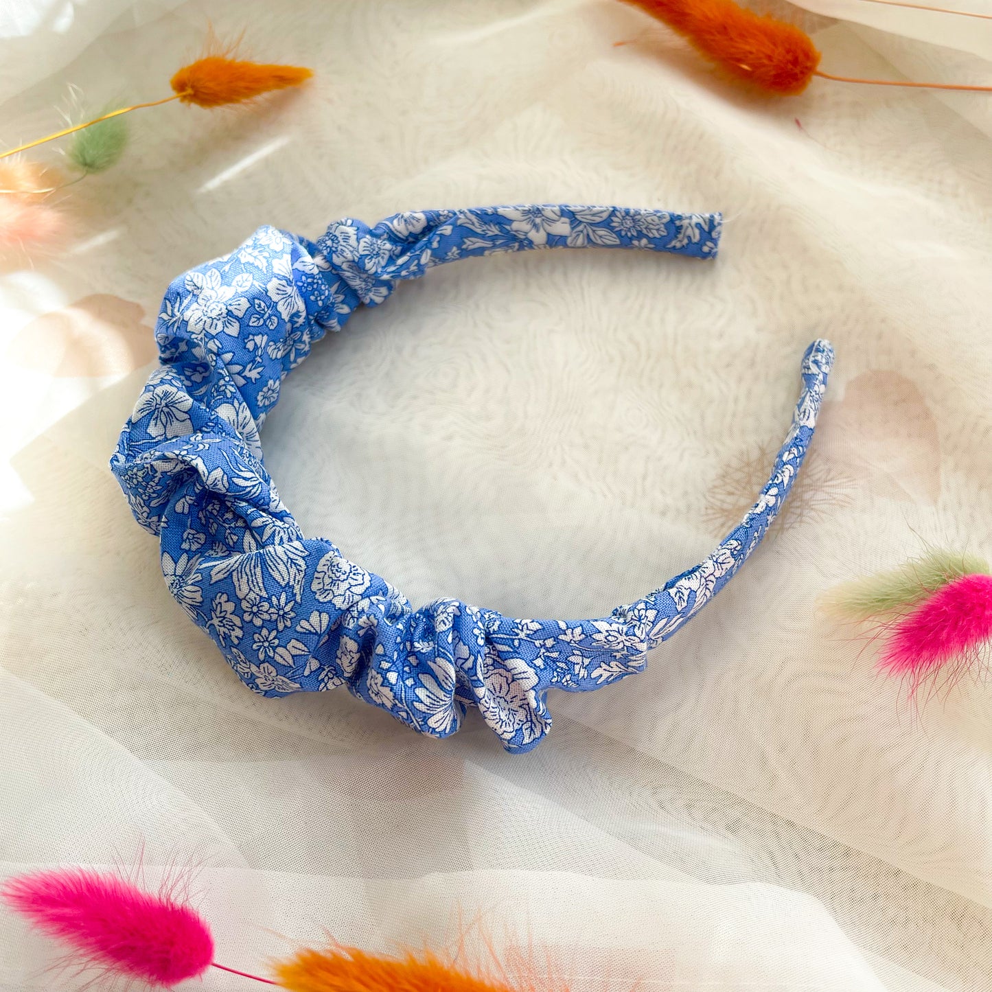 Emily Belle Periwinkle Ruched Headband