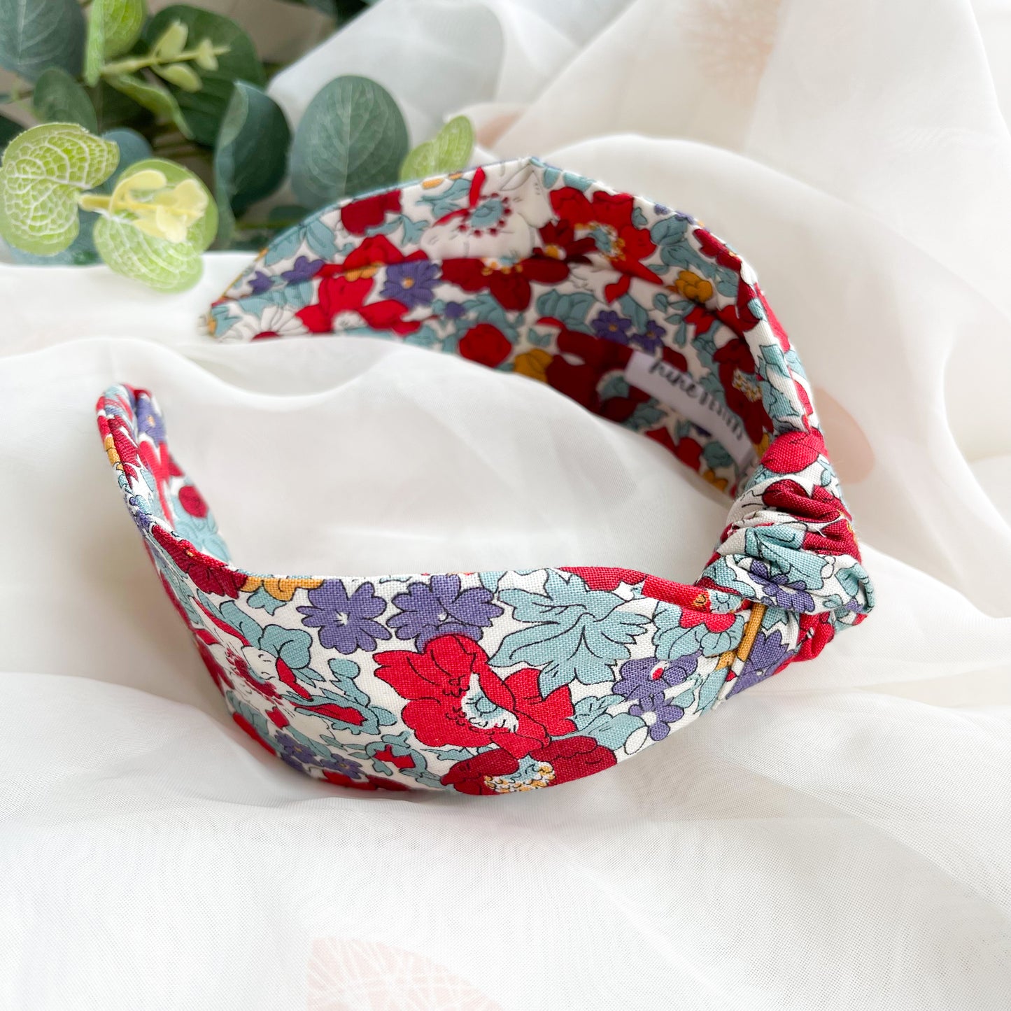 Cosmos Floral Print Knot Headband