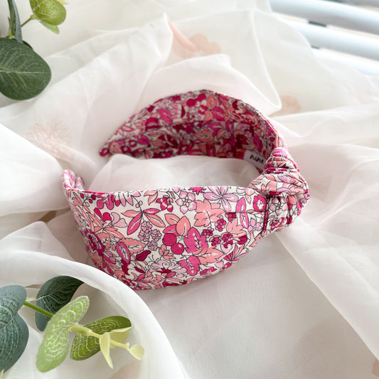 Liberty Hyde Floral Pink Print Knot Headband