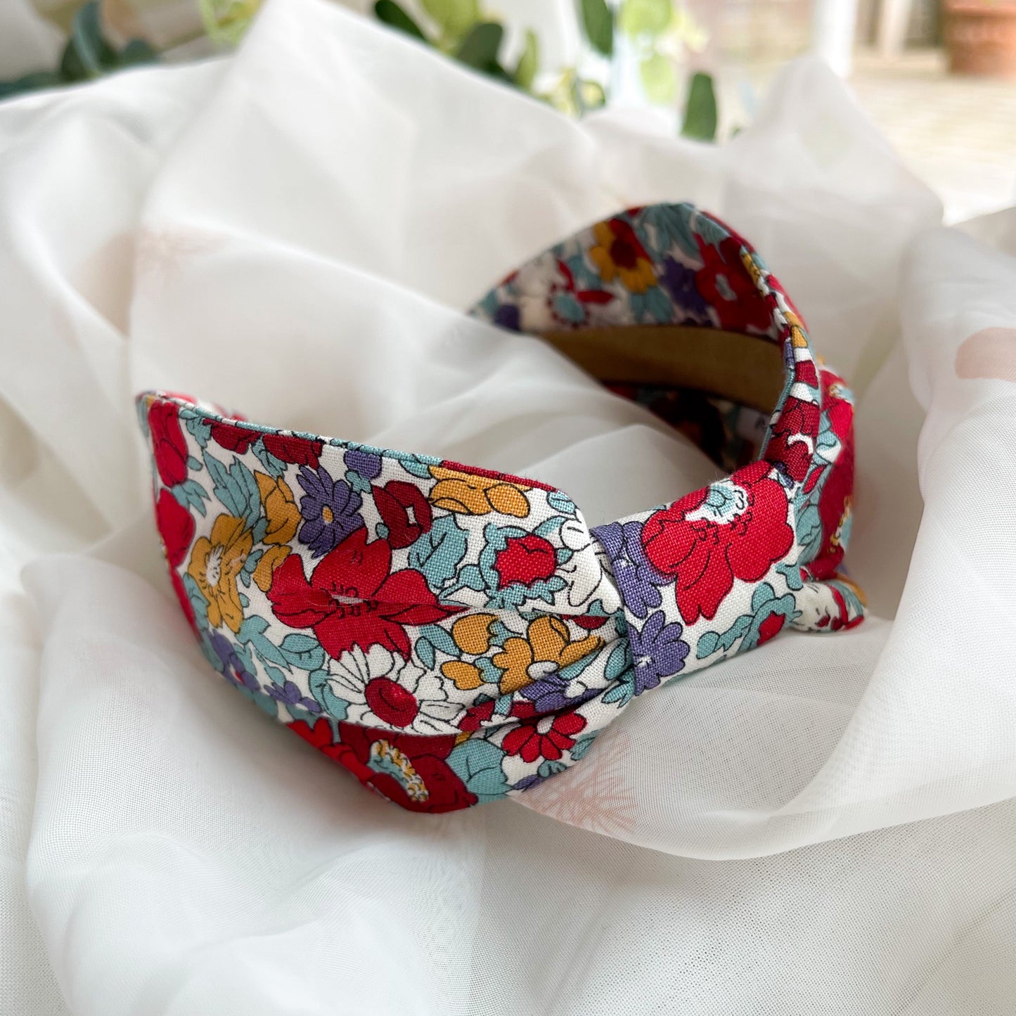 Cosmos Bloom Print Turban Headband