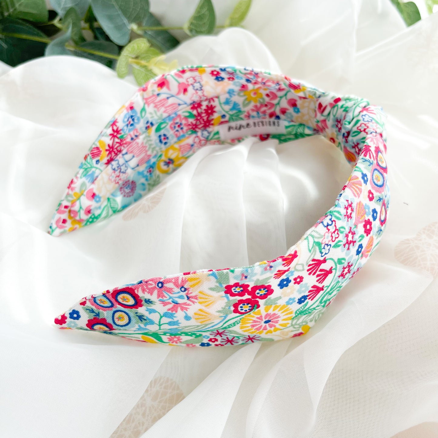 Liberty Riviera Seaside Shell Garden Print Knot Headband