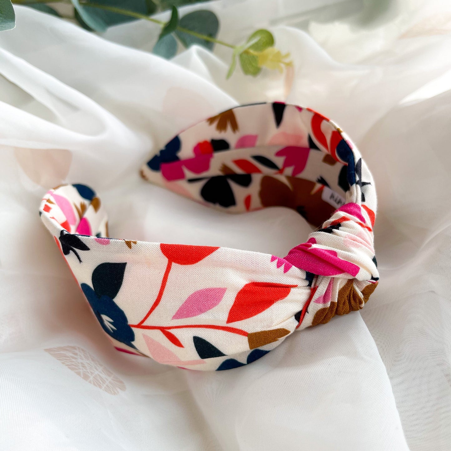 Bright Floral Knot Headband