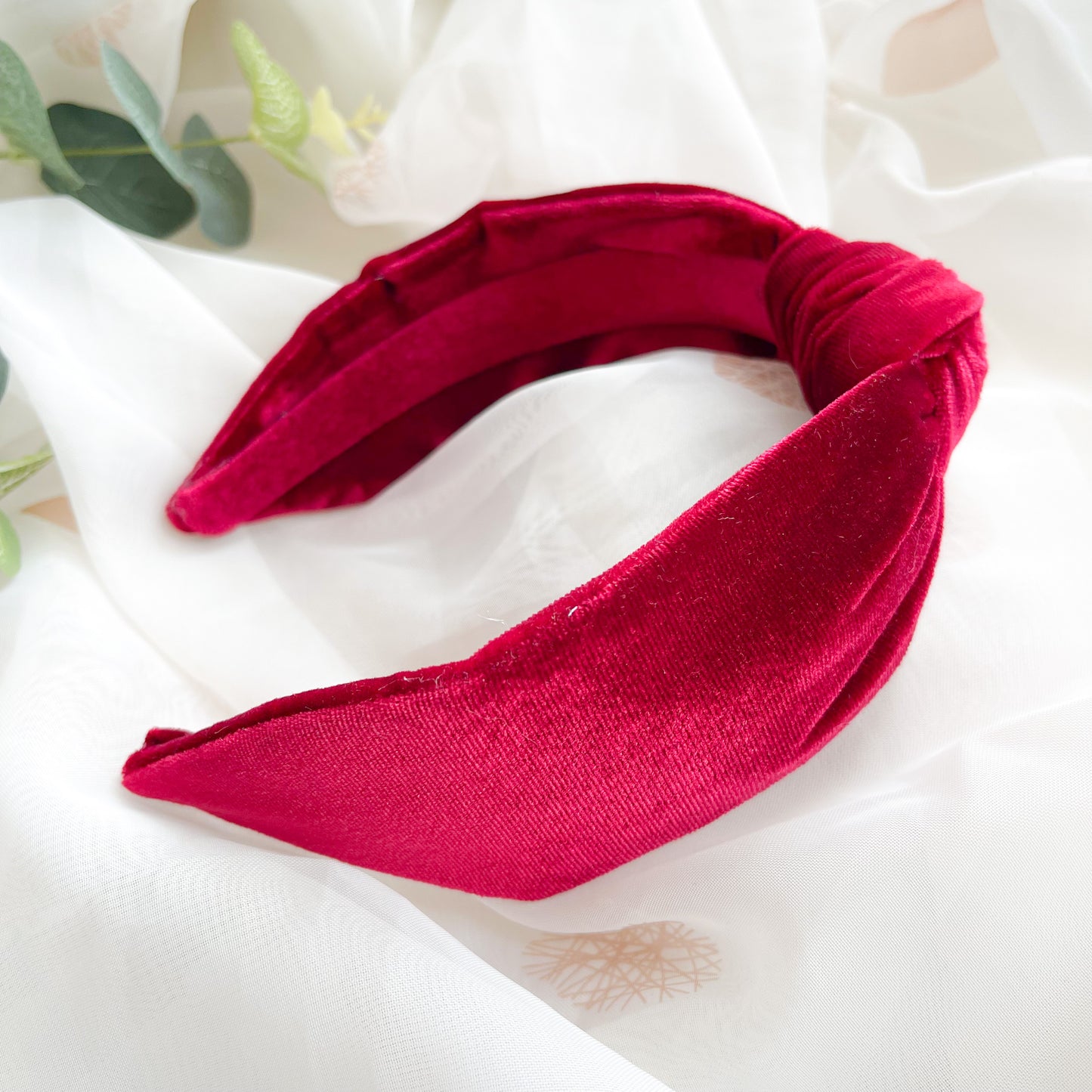 Red Velvet Knot Headband