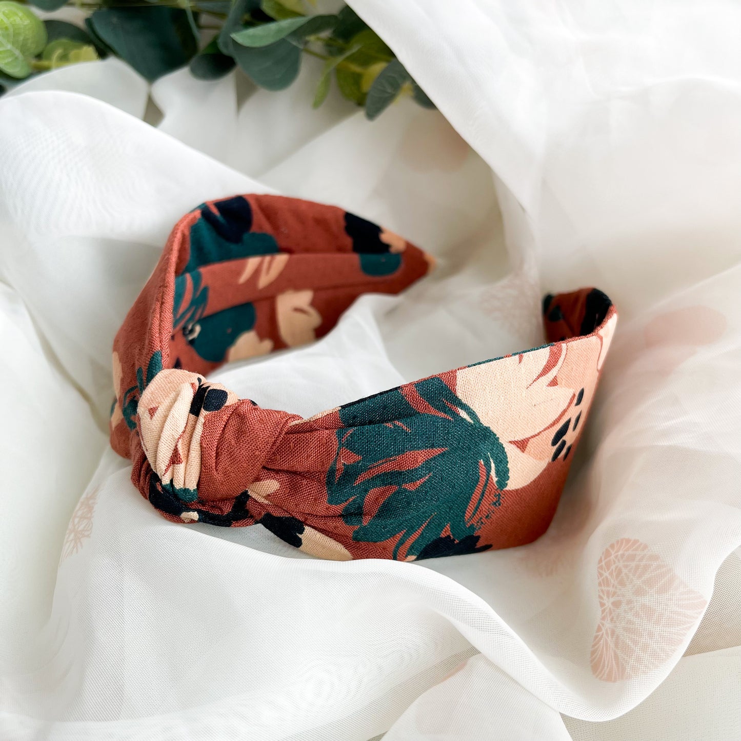 Floral Print Knot Headband