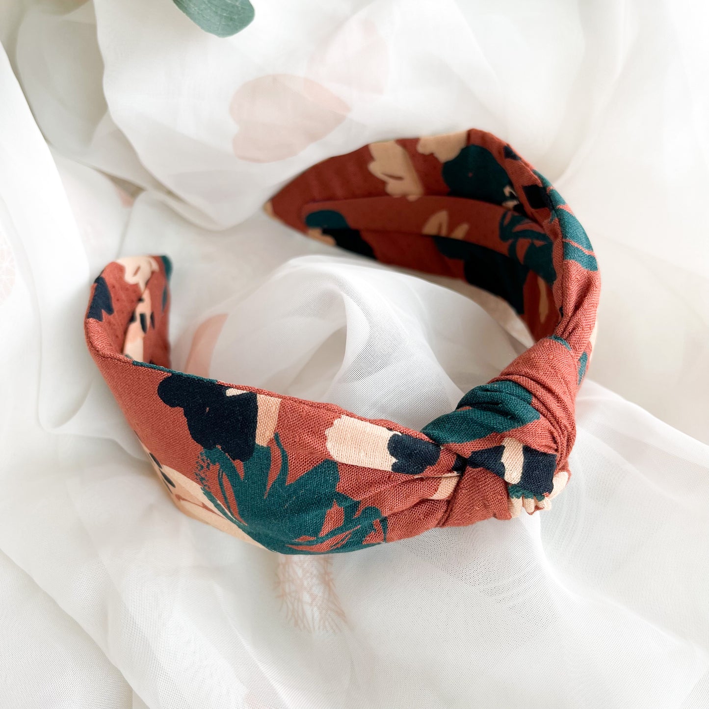 Floral Print Knot Headband