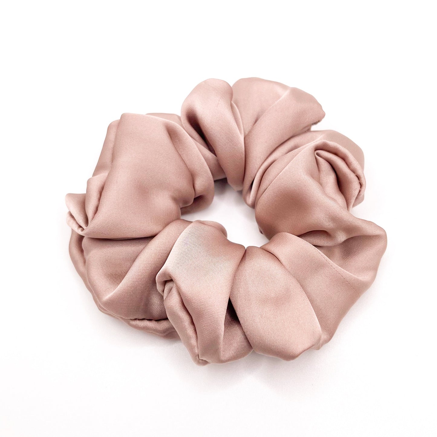 Champagne Satin Scrunchie