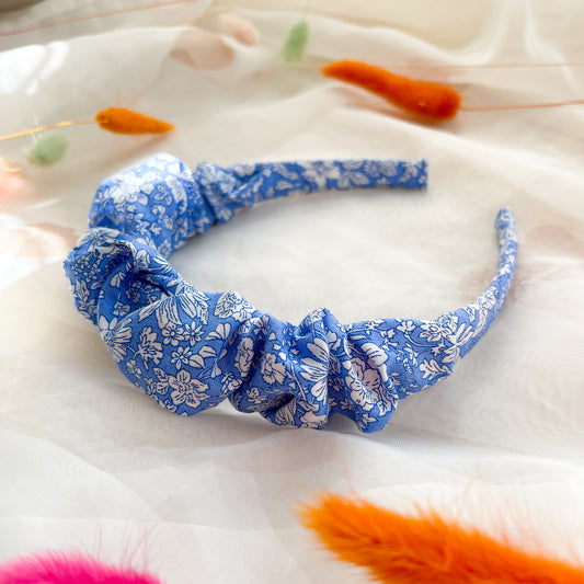 Emily Belle Periwinkle Ruched Headband