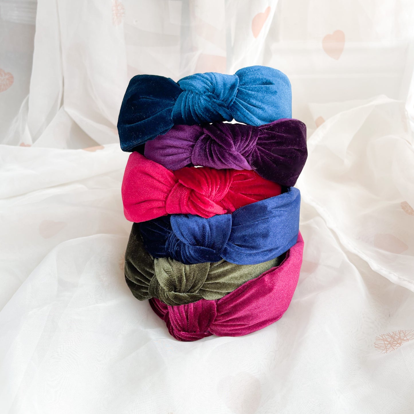 Olive Velvet Knot Headband