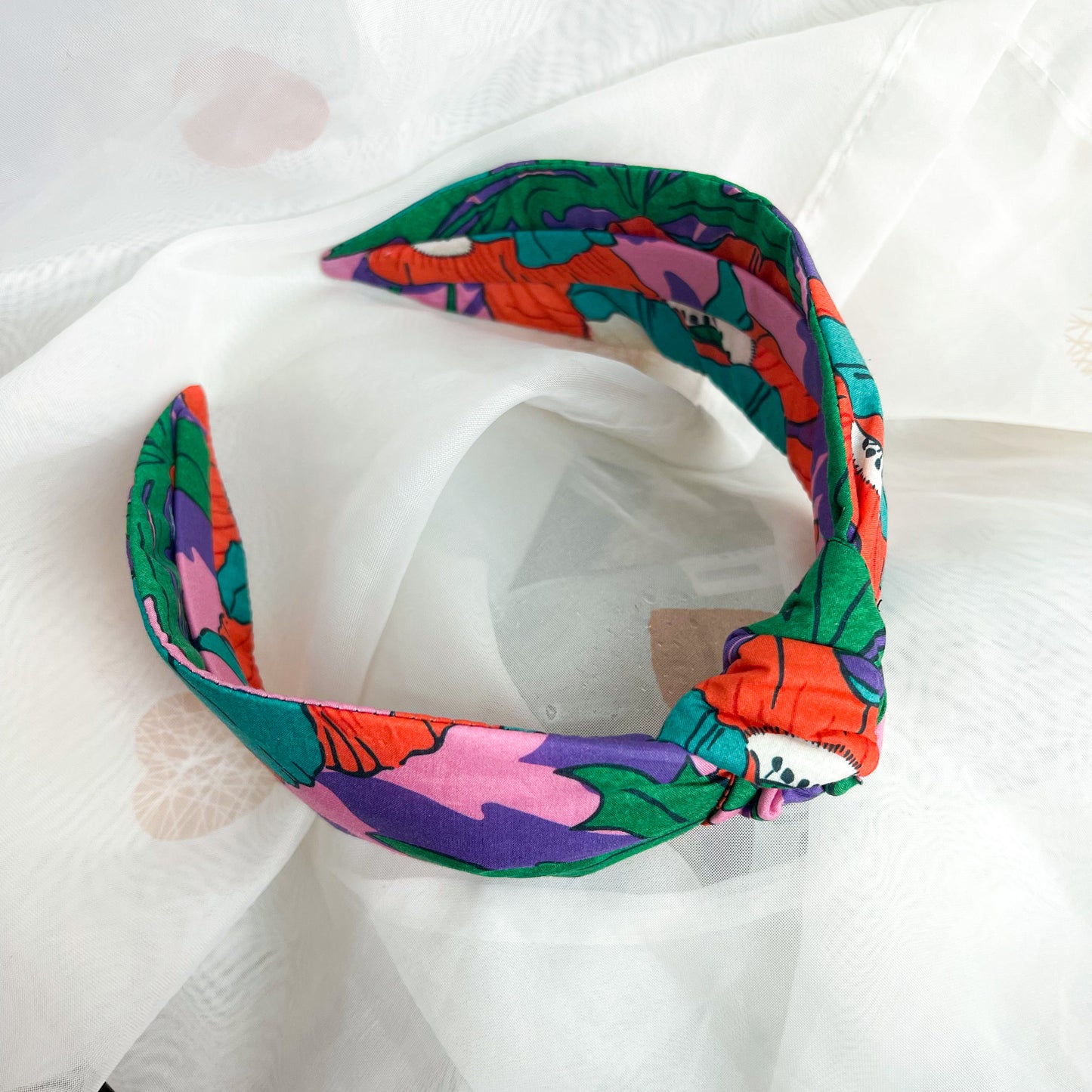 Butterfield Poppy Liberty of London Print Knot Headband
