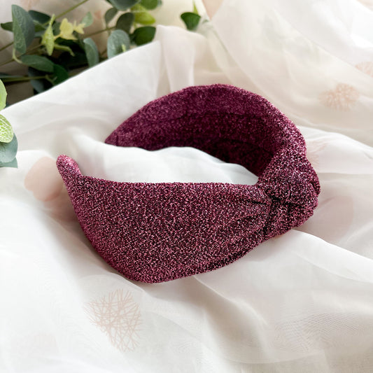 Rose Metallic Knot Headband
