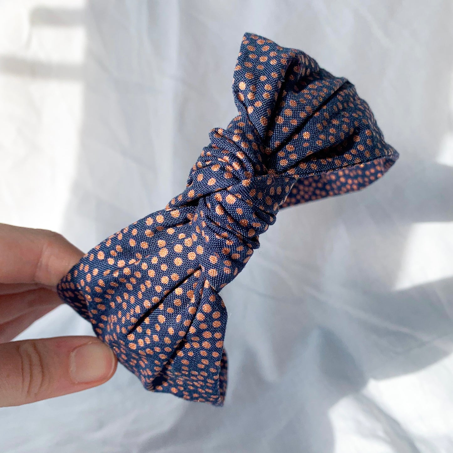 Navy headband for women, turban headband