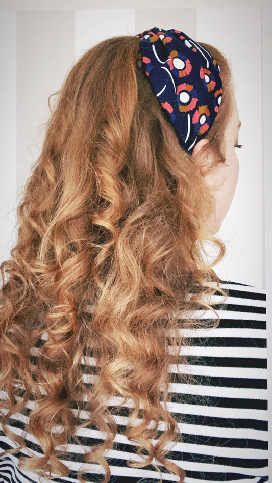 Knot headband, hair accessory for curly hair, curly girl method wavy fine hair