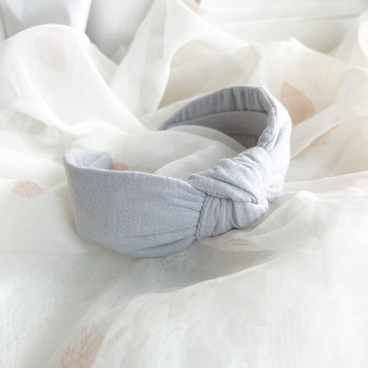 Grey Knot Headband