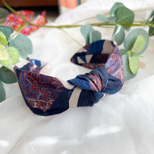 Patchwork Paisley Liberty of London Print Knot Headband