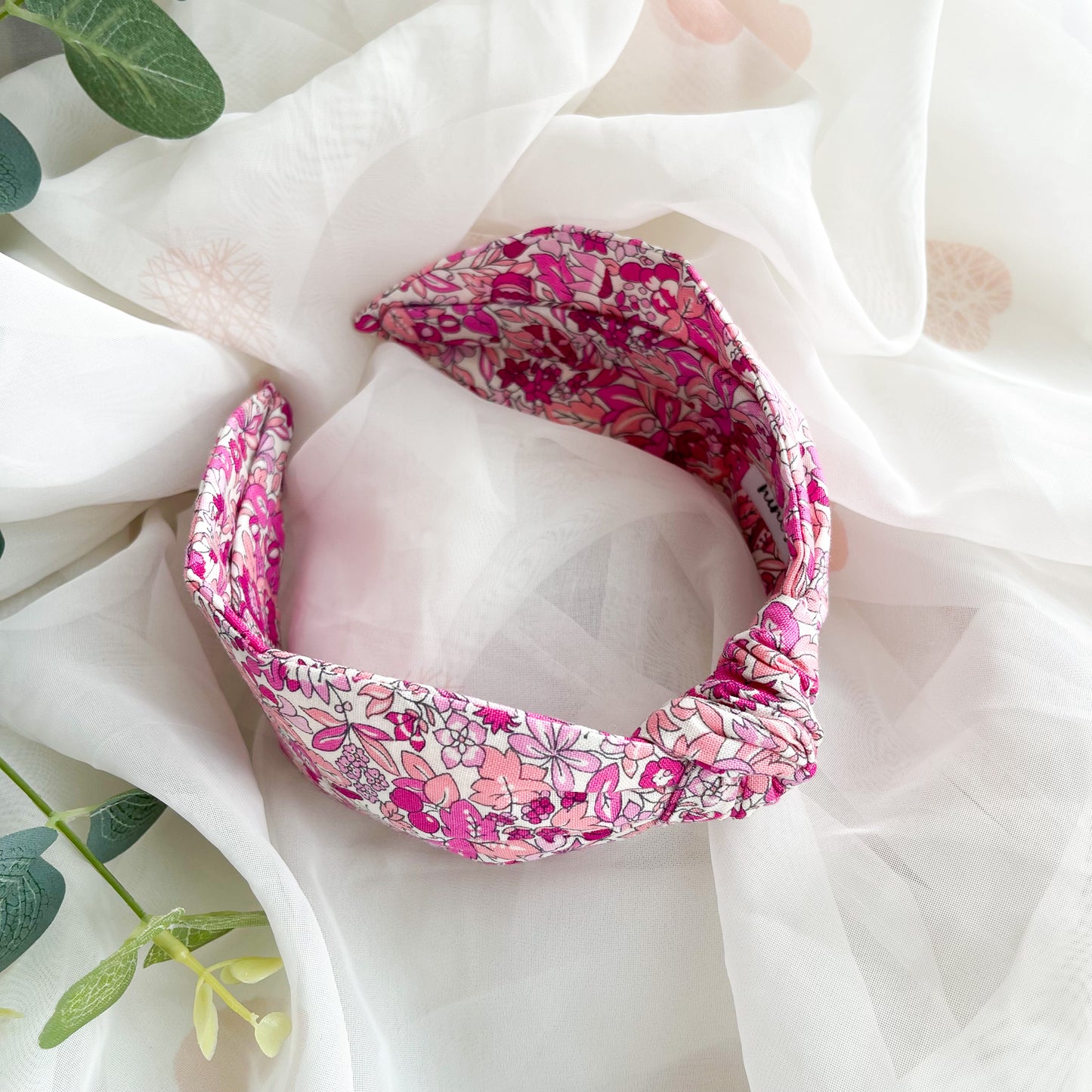 Liberty Hyde Floral Pink Print Knot Headband