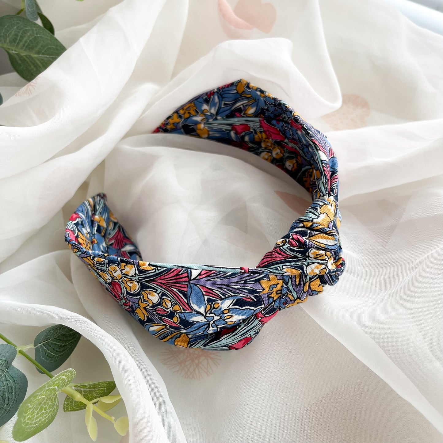 Adlington Hall Floral Print Knot Headband