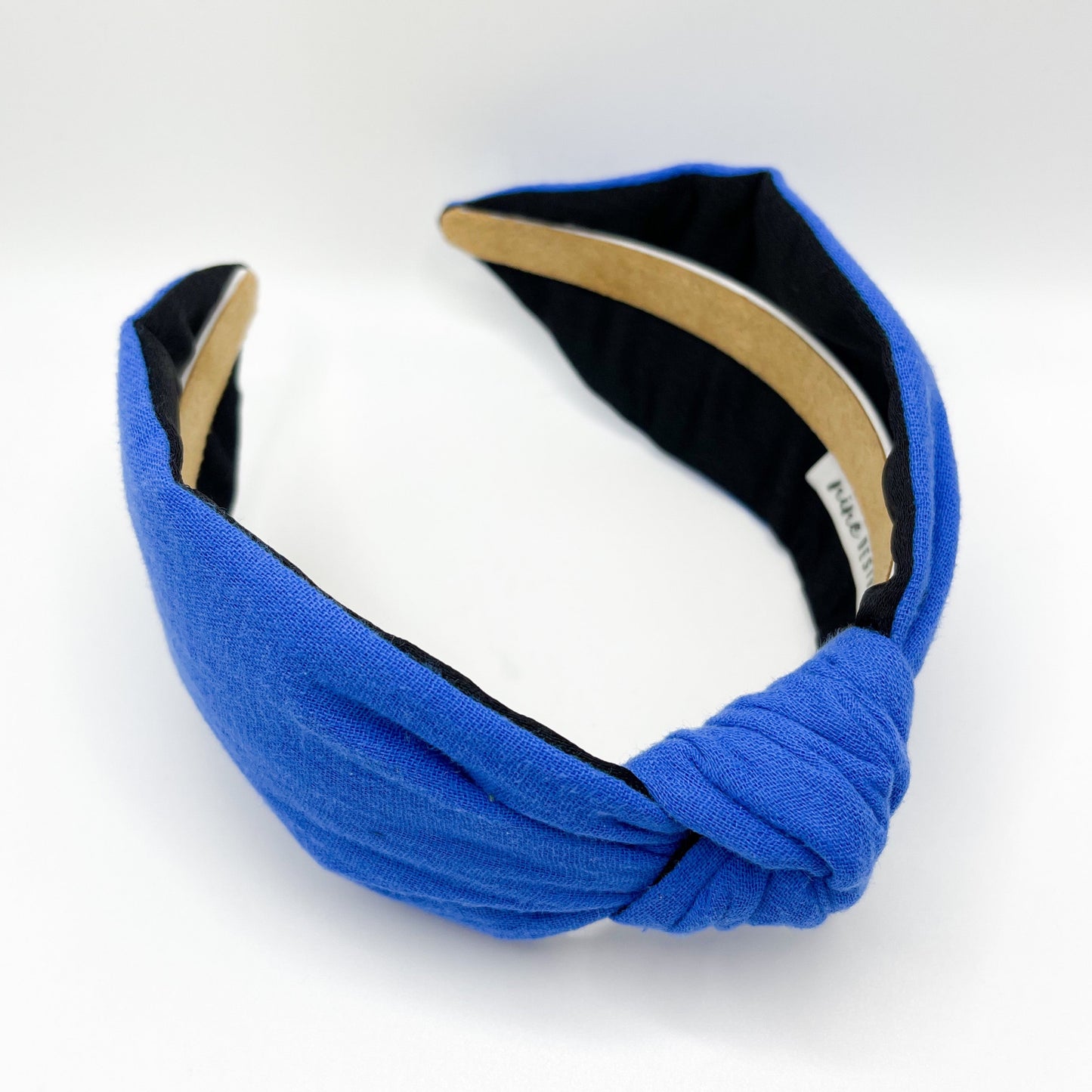 Royal Blue Satin Lined Knot Headband