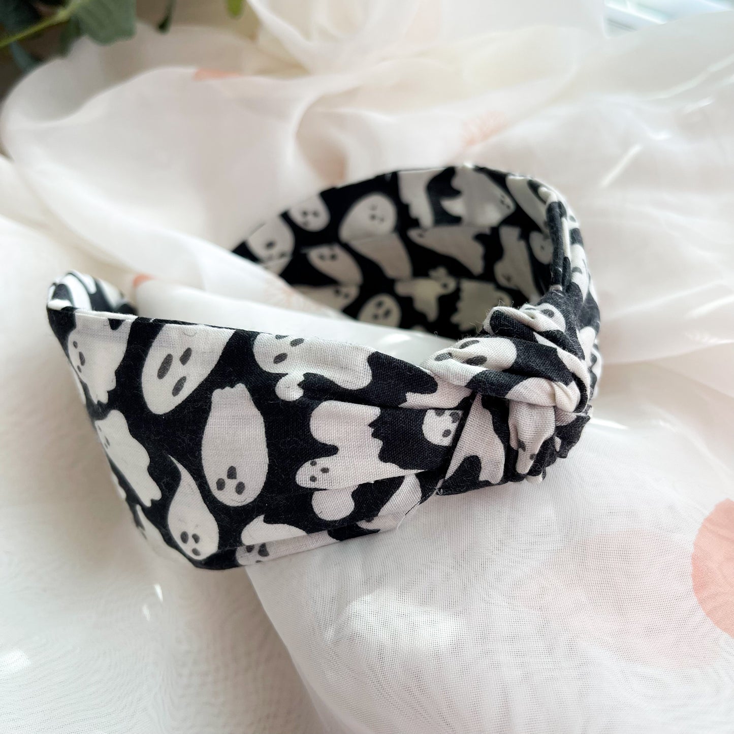 Halloween Ghost Knot Headband