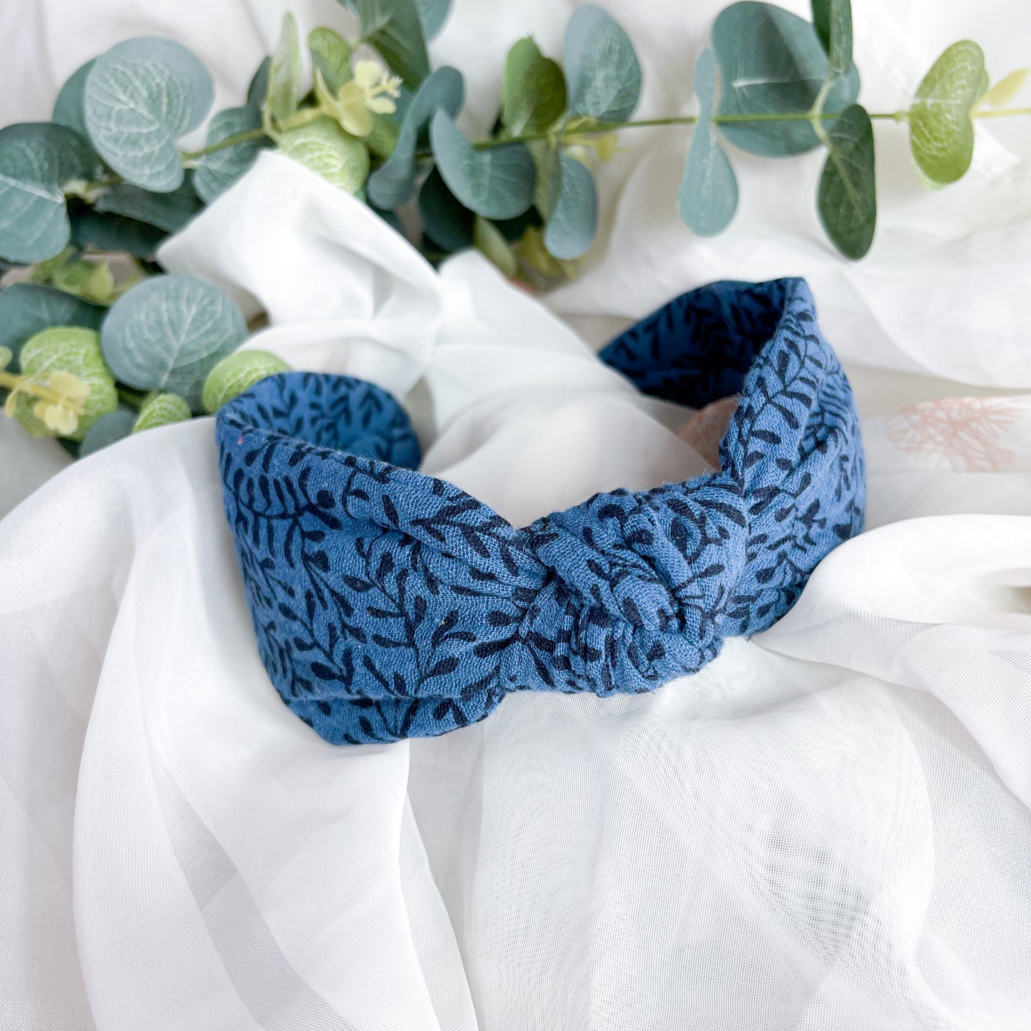 Navy Blue Knot Headband