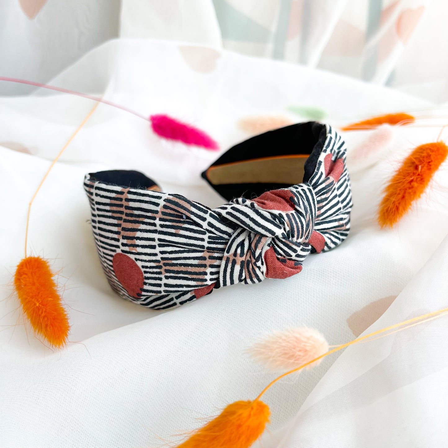 Sunset Satin Lined Knot Headband