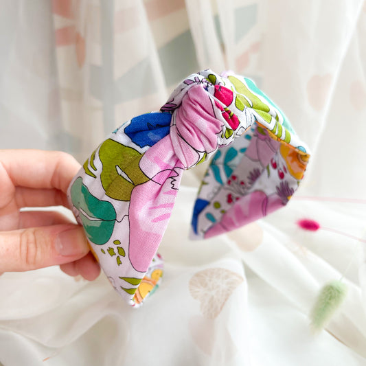 Summer Floral Knot Headband