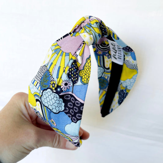 Sunny Afternoon Carnaby Collection Print Knot Headband