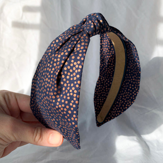 Metallic spotty hairband, headband for women