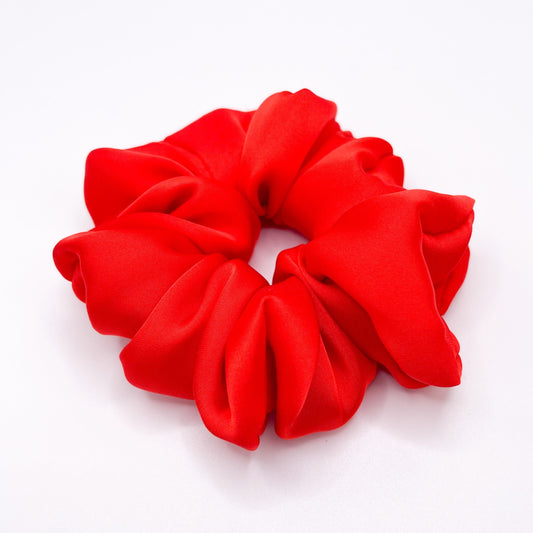 Orange Satin Scrunchie
