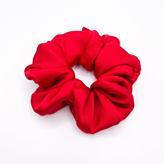 Red Satin Scrunchie